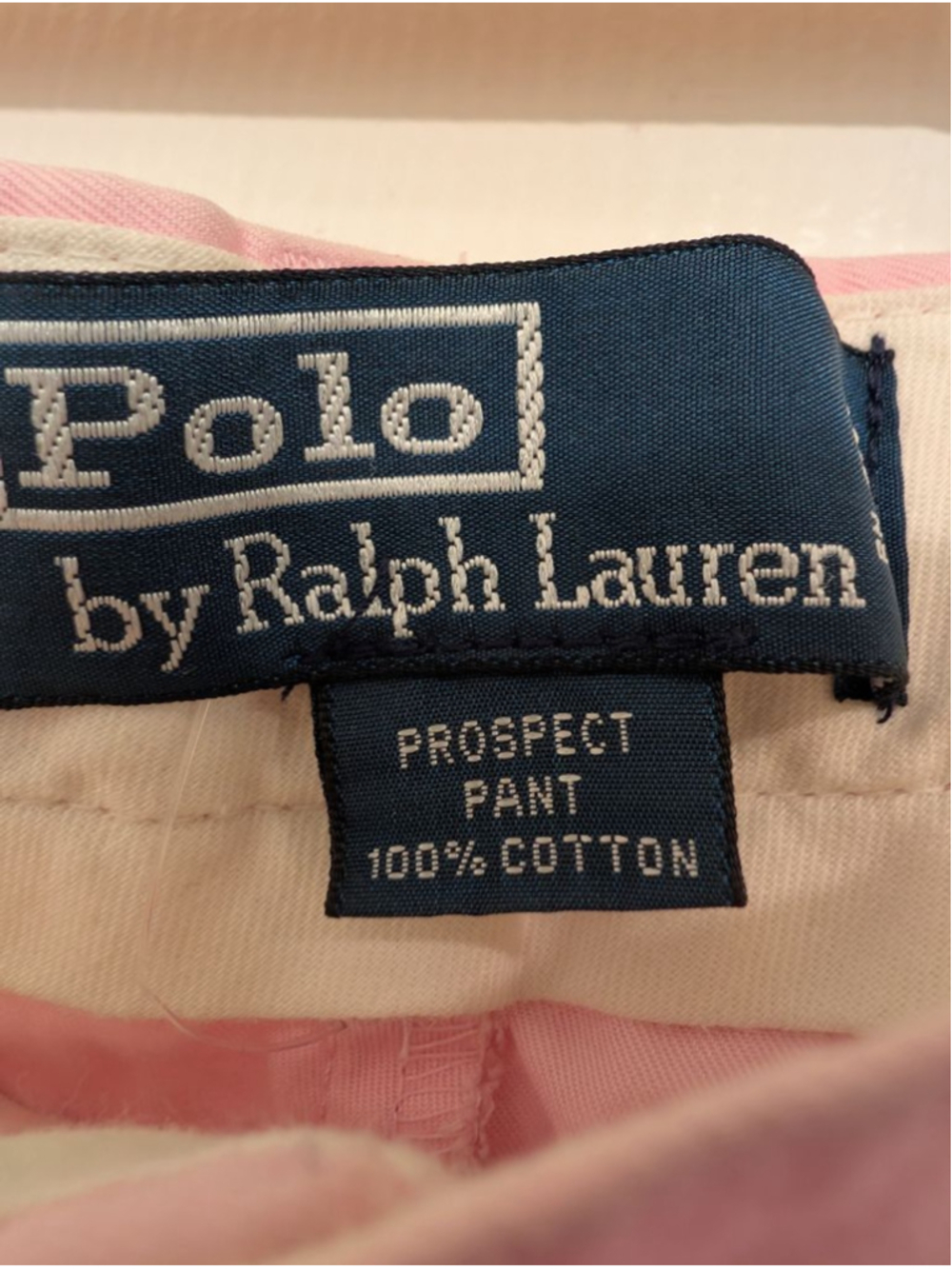 Ralph Lauren Pink Prospect Chino Pants 34x29 Navy Pony Logo Preppy Old Money - Picture 3 of 8
